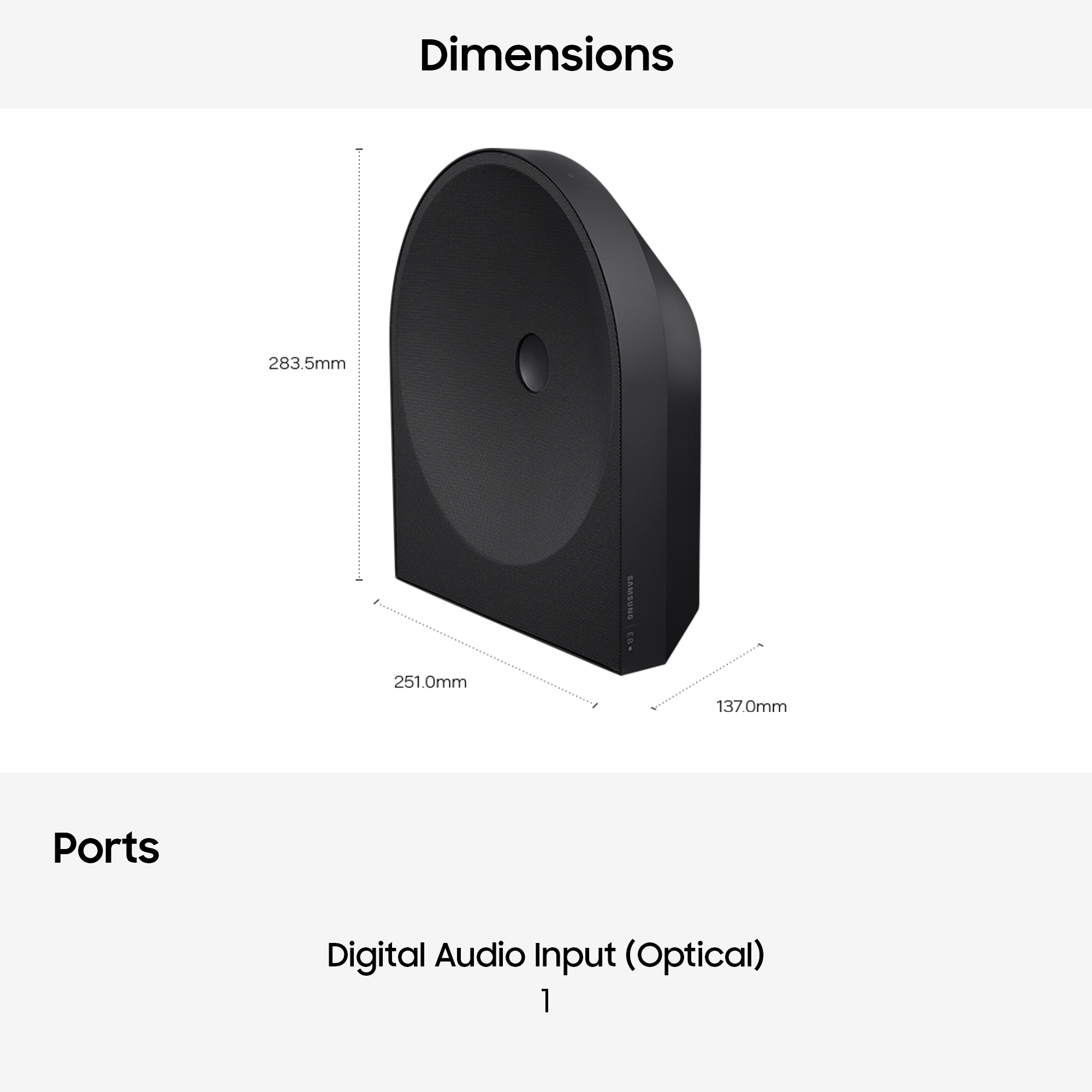Samsung HW-LS50H/XU soundbar speaker Black 2.0 channels – image 5