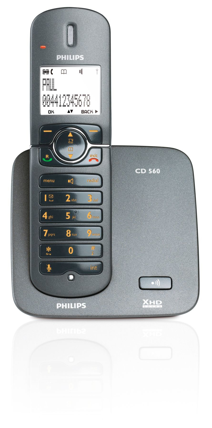 Philips Perfect sound CD5601B/51 telephone Caller ID Black