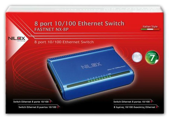 Nilox 16NX040801002 network switch Blue – image 2