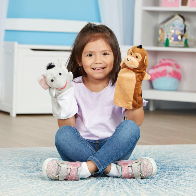 Resim Melissa & Doug Safari Buddies El Kuklası Seti (6 Adet)