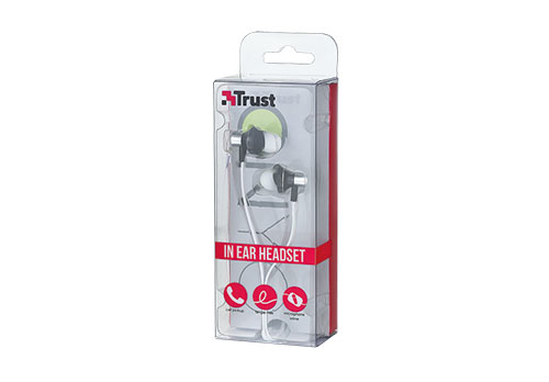 Trust ONYC Headset Wired In-ear White – image 7