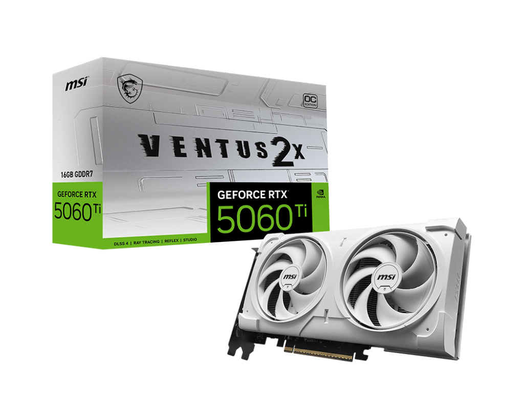 MSI GeForce RTX 5060 Ti VENTUS 2X OC 16GB White