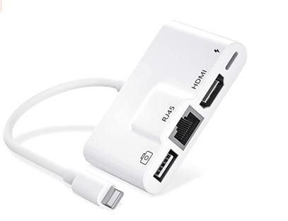 Microconnect LIGHT-HUB3 laptop dock/port replicator Lightning White