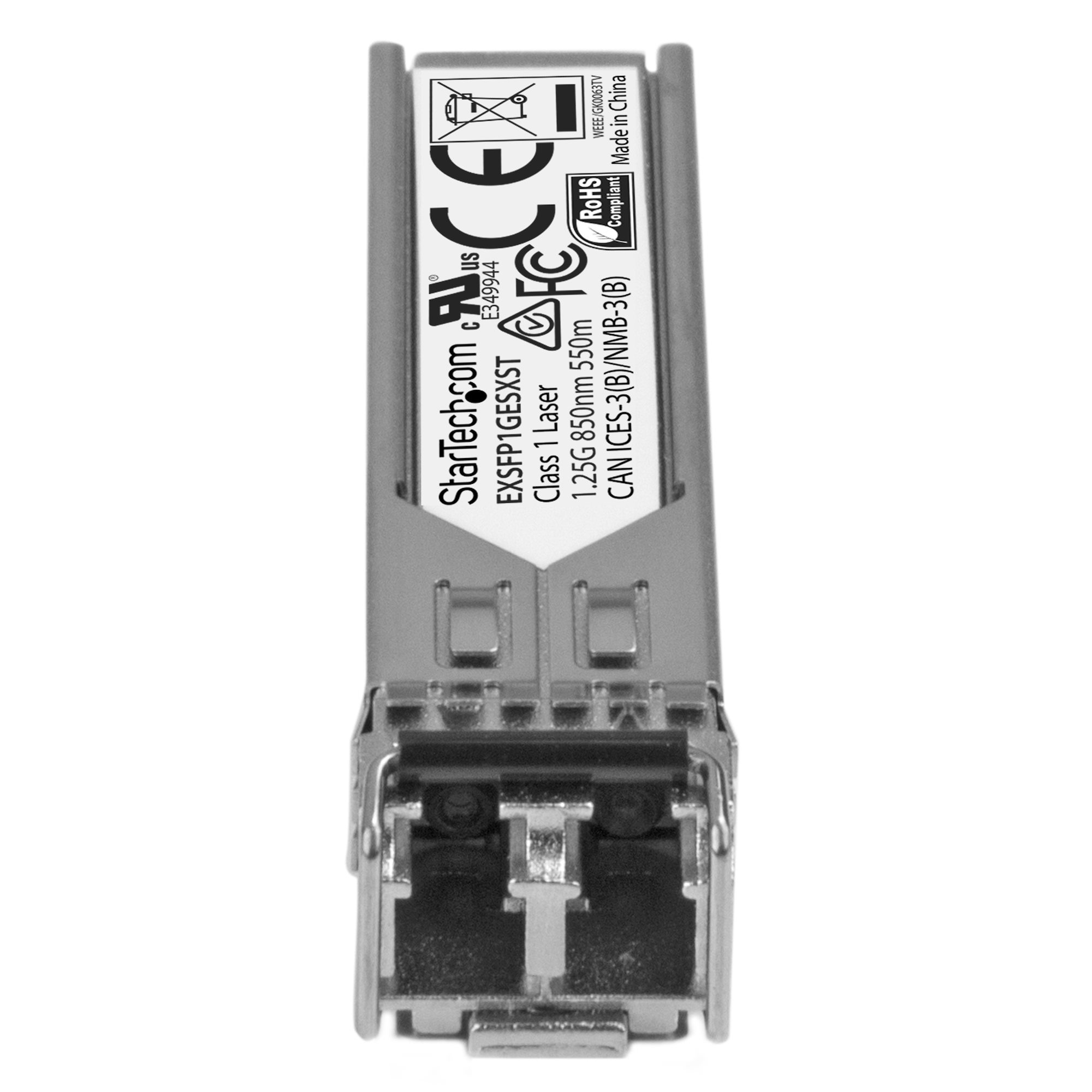 StarTech.com Juniper EX-SFP-1GE-SX Compatible SFP Module - 1000BASE-SX - 1GbE Multimode Fiber MMF Optic Transceiver - 1GE Gigabit Ethernet SFP - LC 550m - 850nm – image 2
