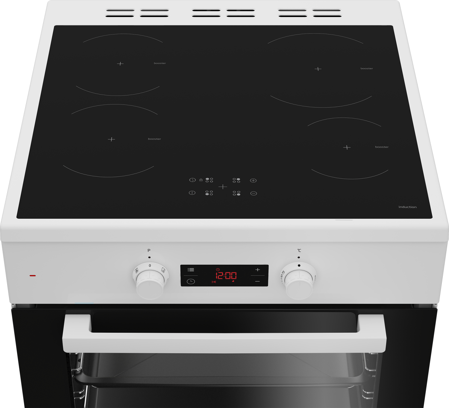 Beko FSE69303MWC cooker Freestanding cooker Electric Zone induction hob White – image 3