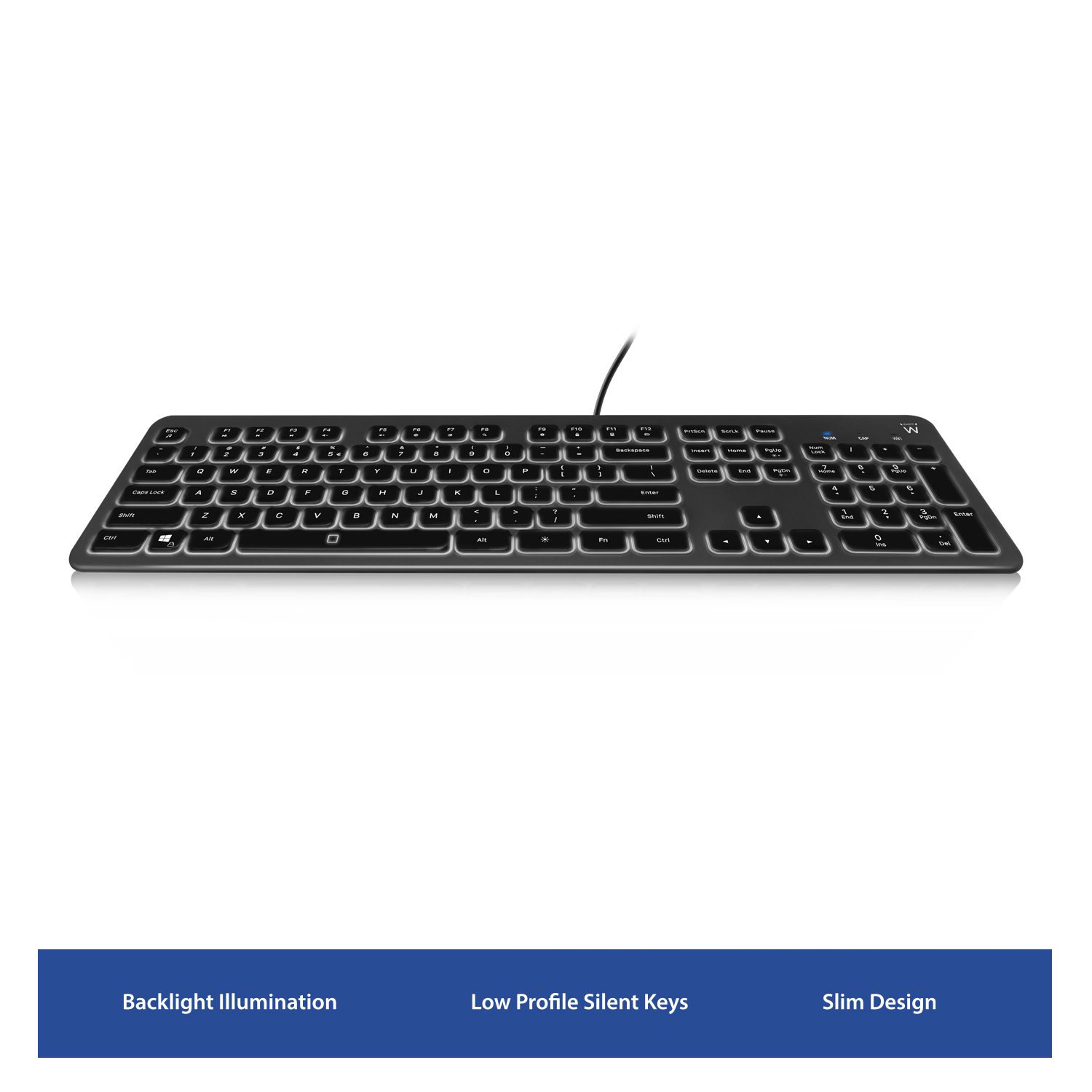 Ewent EW3269 keyboard Universal USB QWERTY Spanish Black – image 2