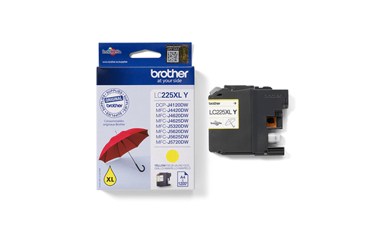 Brother LC225XLY ink cartridge 1 pc(s) Original High (XL) Yield Yellow – image 3