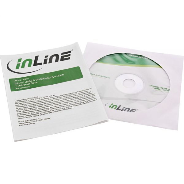 InLine 33285 laptop dock/port replicator Wired USB 3.2 Gen 1 (3.1 Gen 1) Type-B Black – image 4