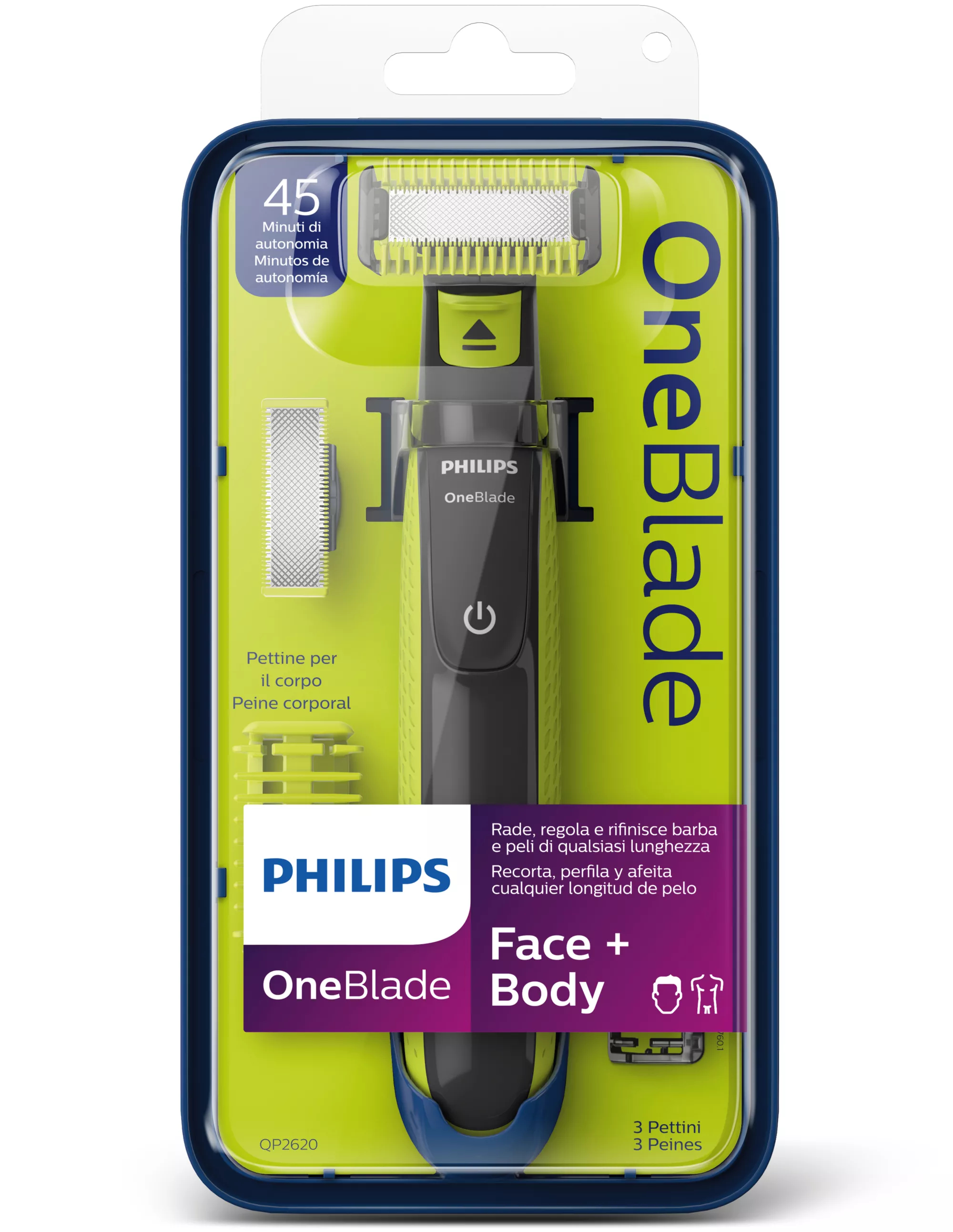 Philips Norelco OneBlade OneBlade QP2620/25R1 Refurbished Face + Body – image 2