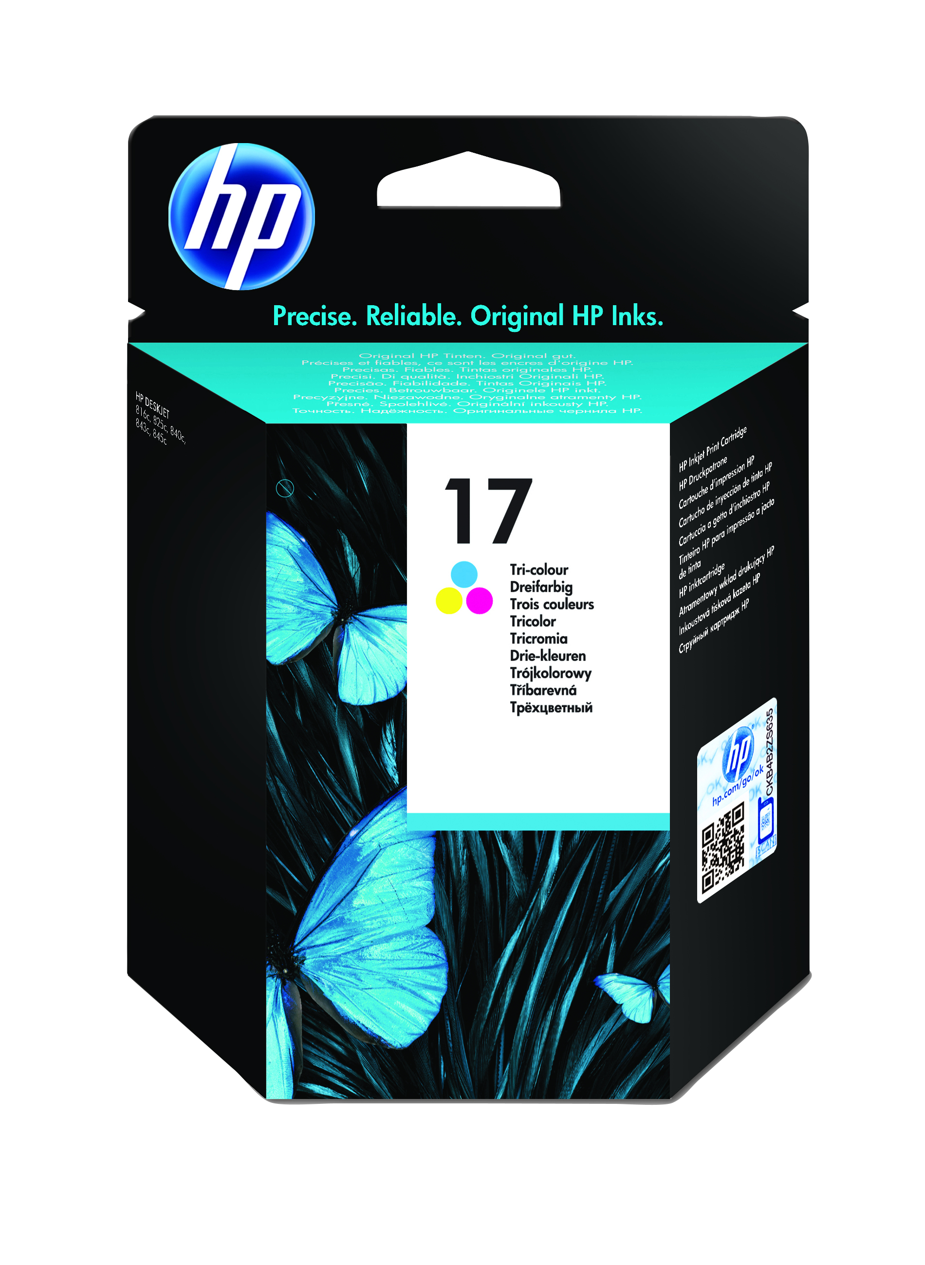HP C6625AE/17 Printhead cartridge color, 480 pages ISO/IEC 24711 15ml for HP DeskJet 840 C
