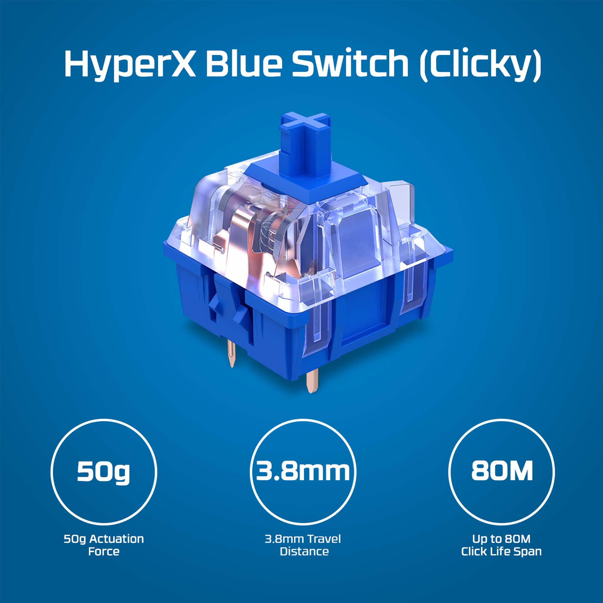 HyperX Alloy Origins Core PBT HX Blue Gaming Keyboard – image 7