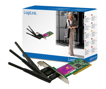 LogiLink Wireless LAN PCI card 300 MBit 802.11n 2T3R
