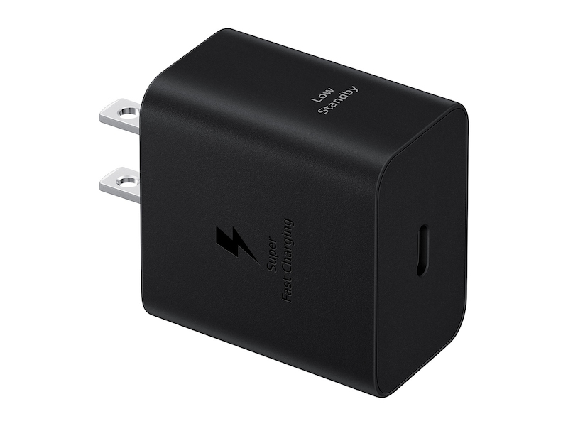 صورة شاحن حائط USB Type-C من سامسونج EP-T4511XBEGUS، كابل 1.8 متر، أسود