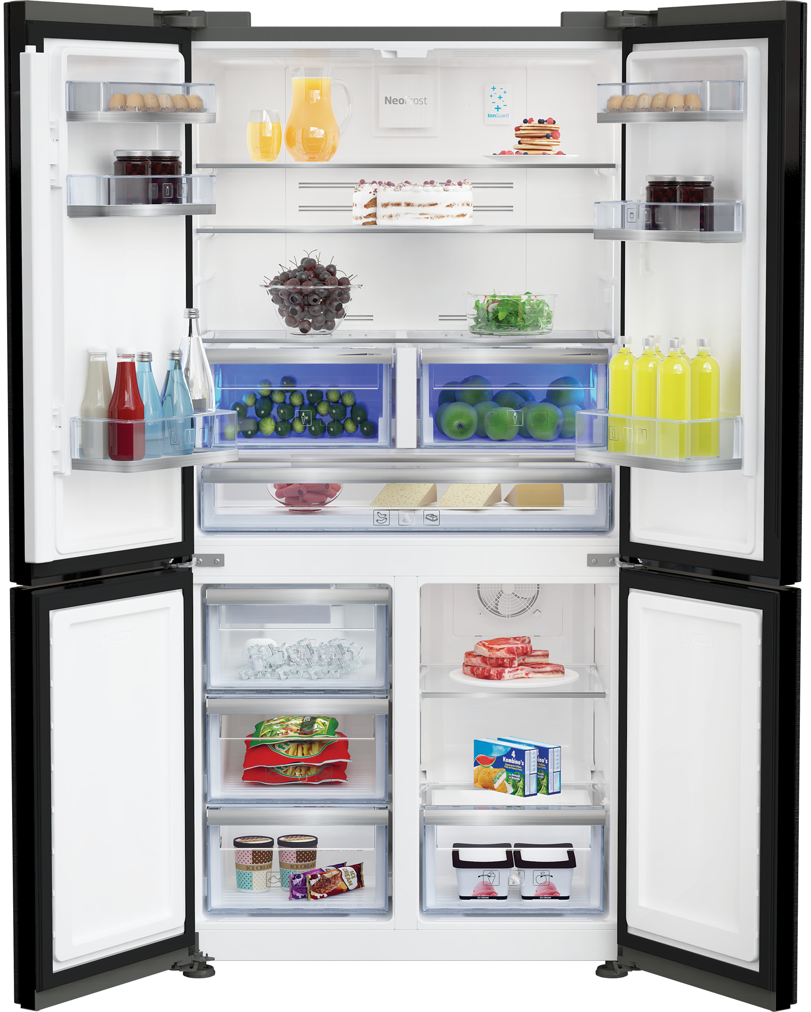 Beko GN1426233ZDRXN side-by-side refrigerator Freestanding – image 3