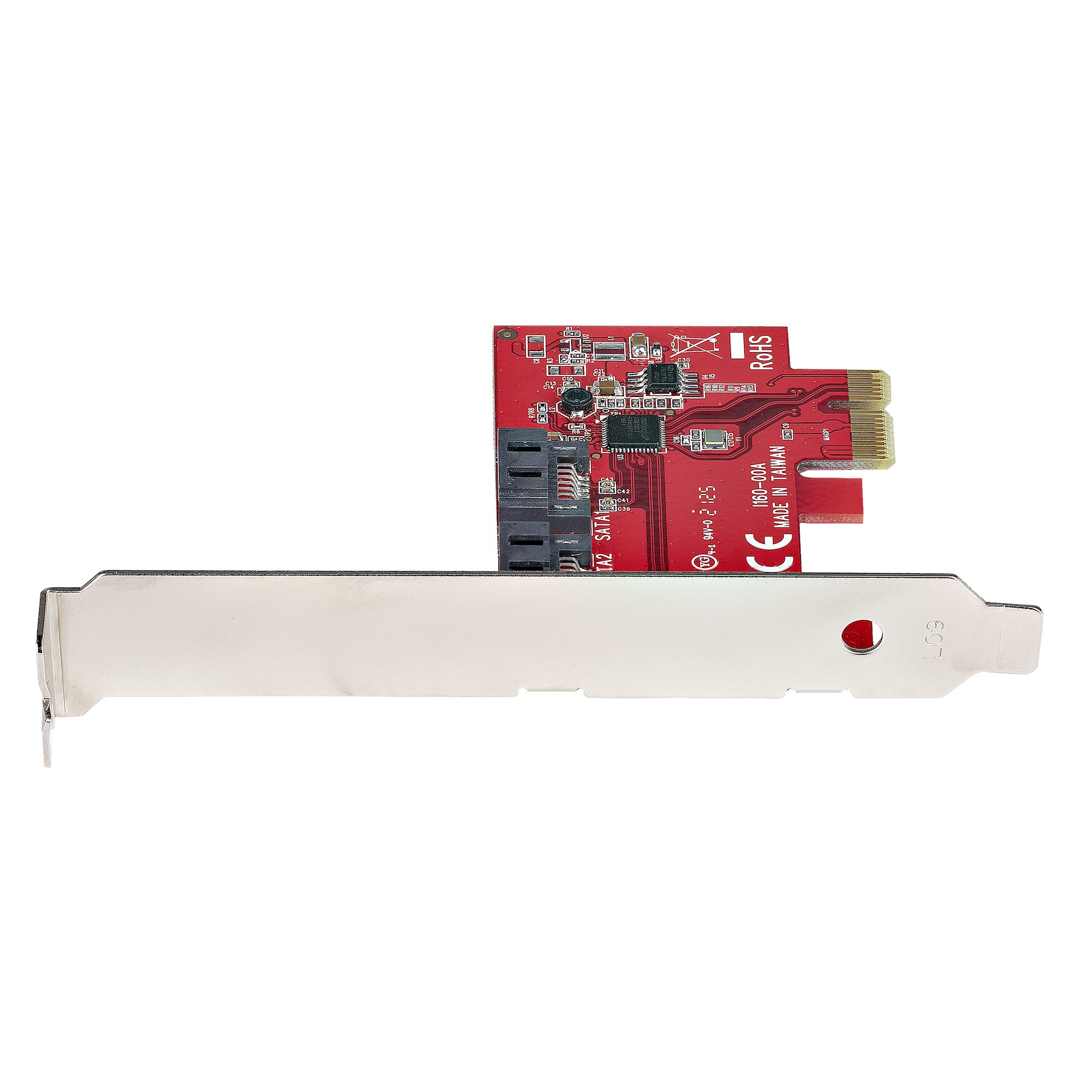 StarTech.com SATA PCIe Card - 2 Port PCIe SATA Expansion Card - 6Gbps - Full/Low Profile - PCI Express to SATA Adapter/Controller - ASM1061 Non-Raid - PCIe to S – image 3