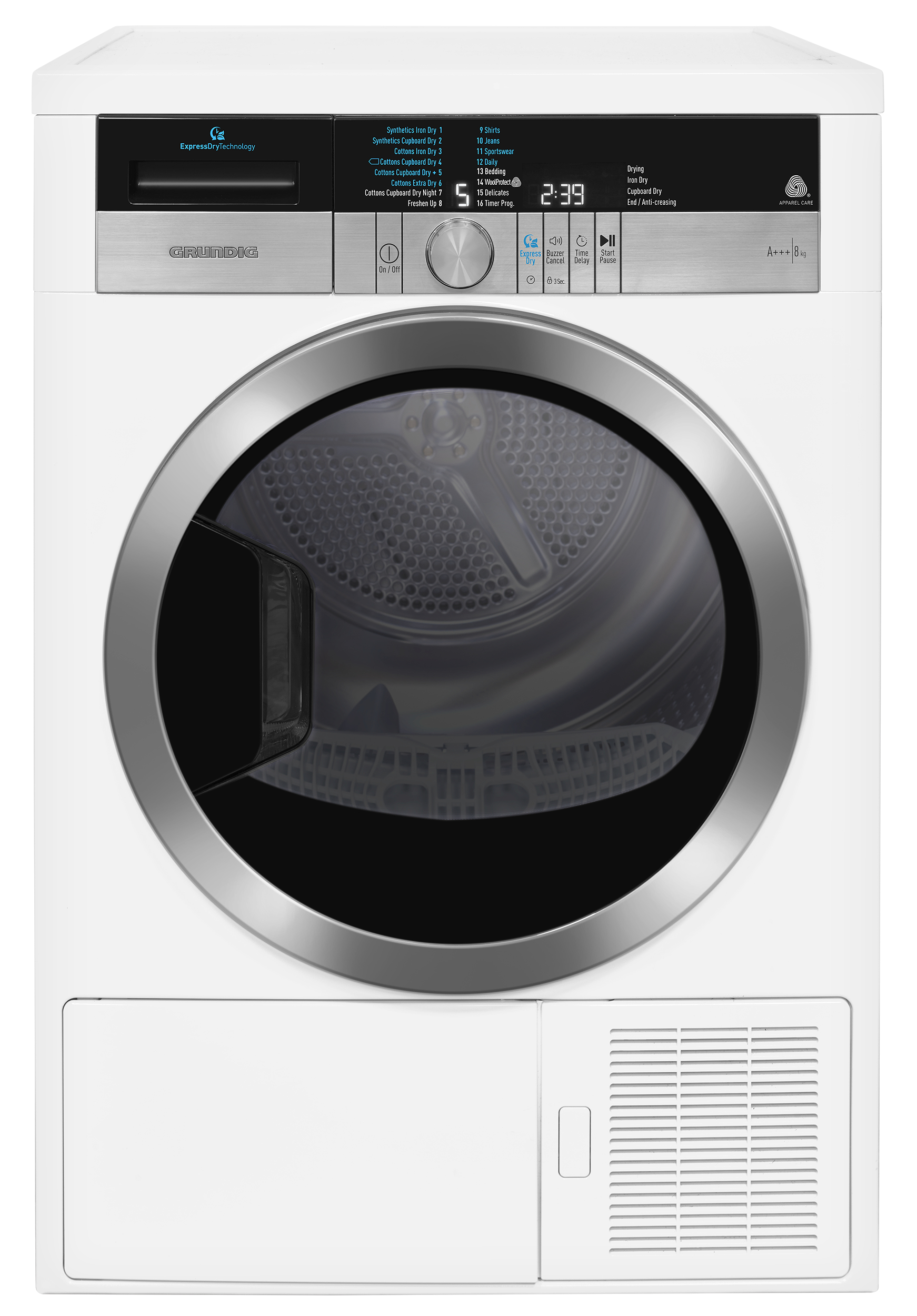 Grundig GTN38267GCW tumble dryer Freestanding Front-load – image 3