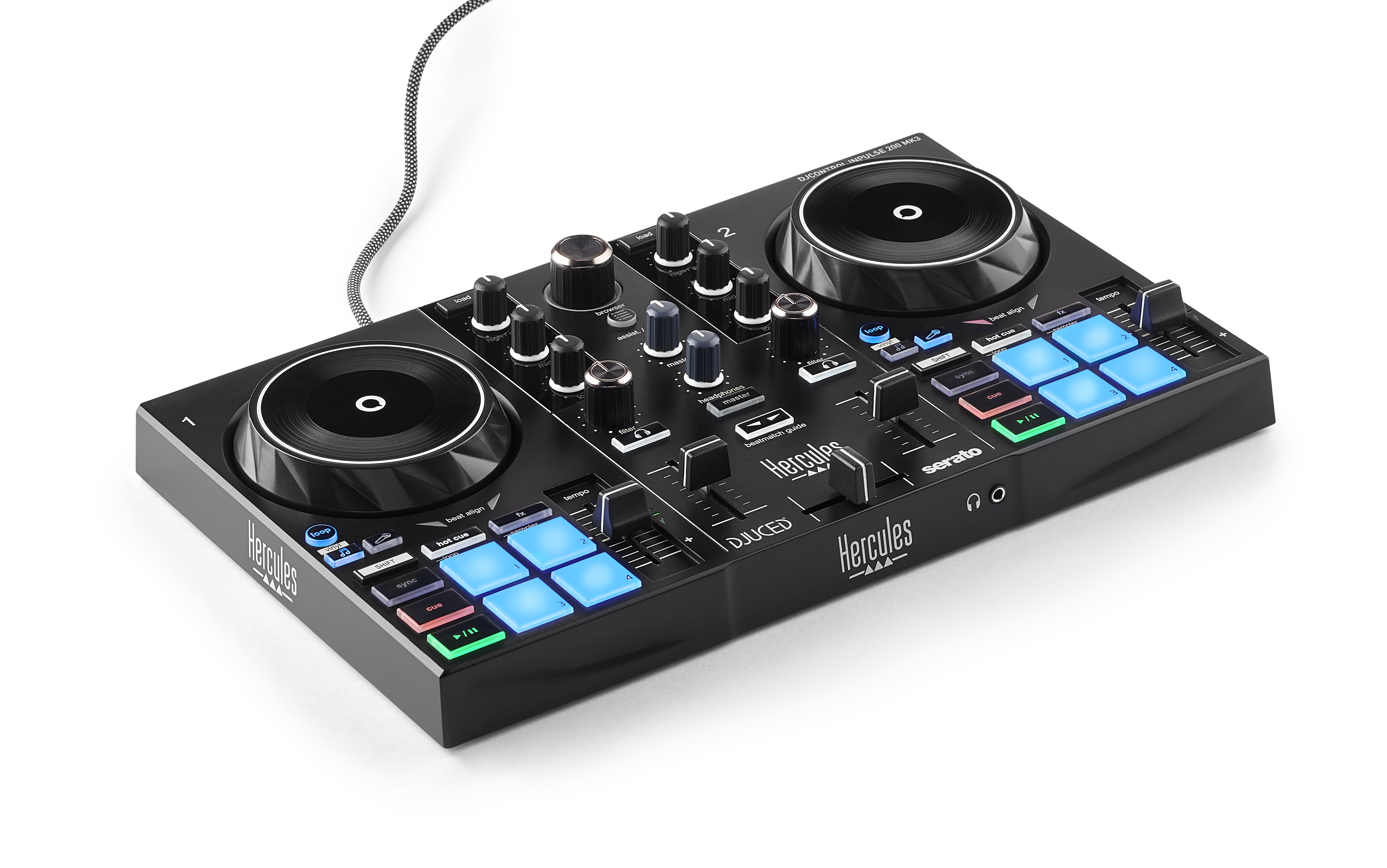 Hércules - Controladora DJ Hercules DJControl Inpulse 200 MK3.