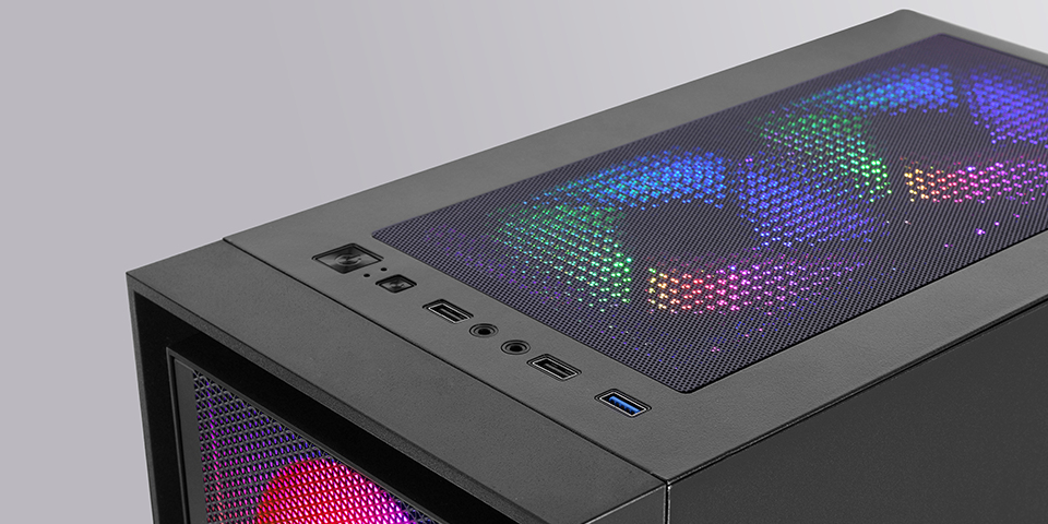 Mars Gaming MC-AIR computer case Midi Tower Black image 3