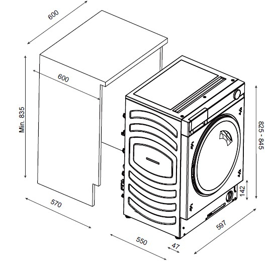 Hoover HBSI410CRL8GU-80 washing machine Front-load – image 8