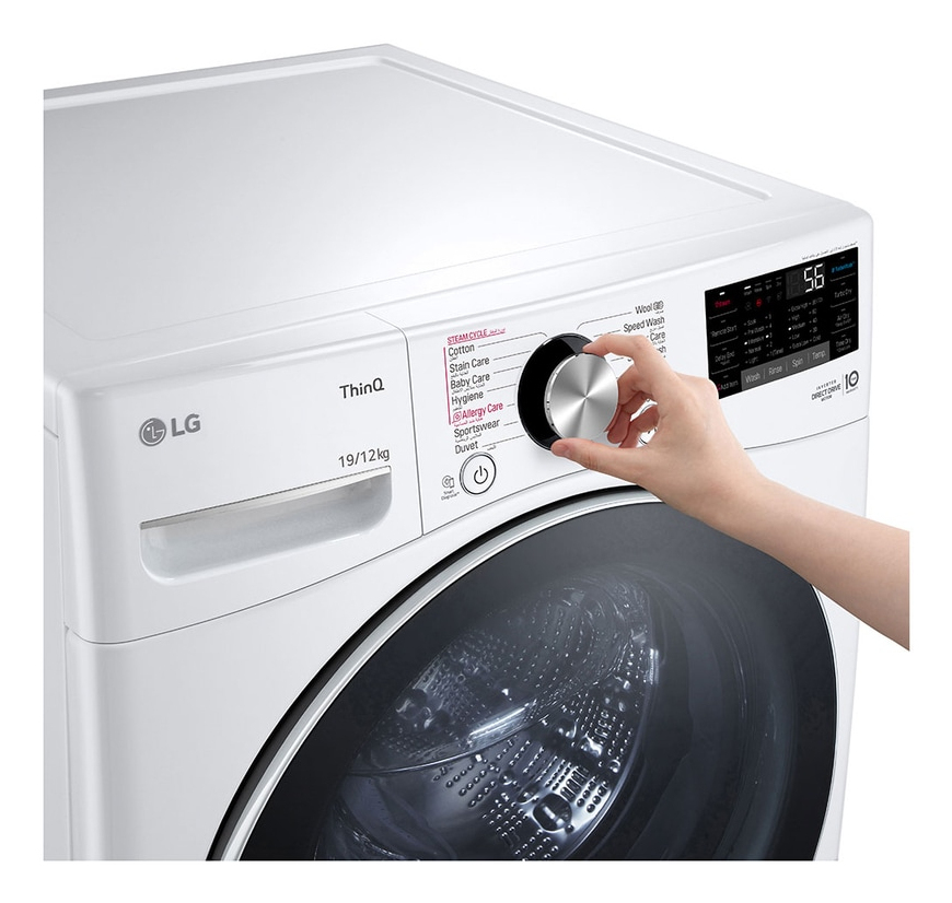 LG WS1912WHT washer dryer Freestanding Front-load White – image 7