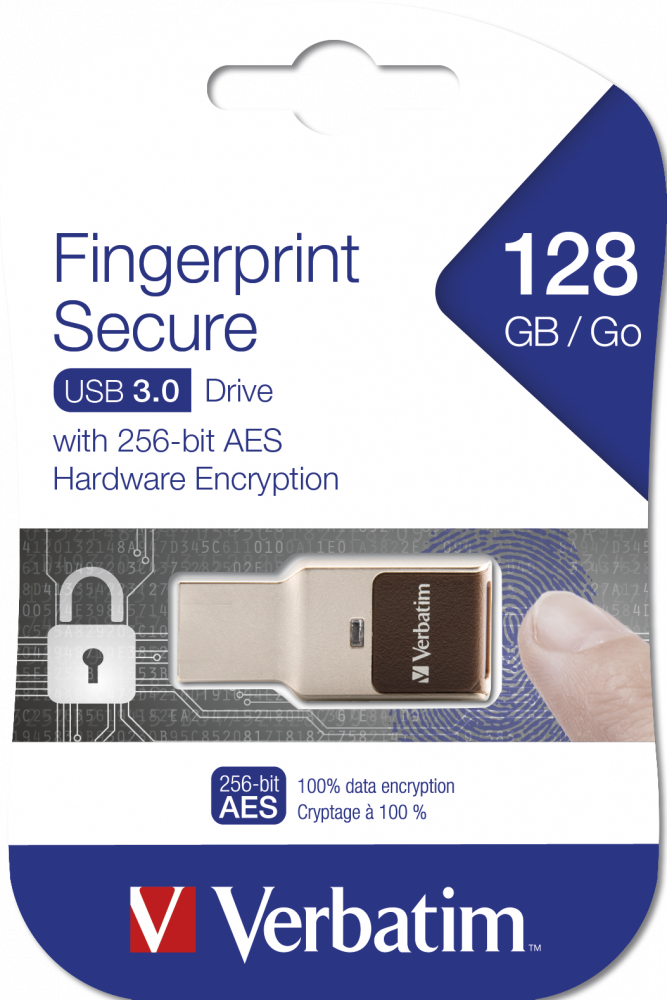 Verbatim FingerPrint Secure - USB 3.0 Drive with fingerprint scanner and AES-256 HW encryption to protect your data – image 2