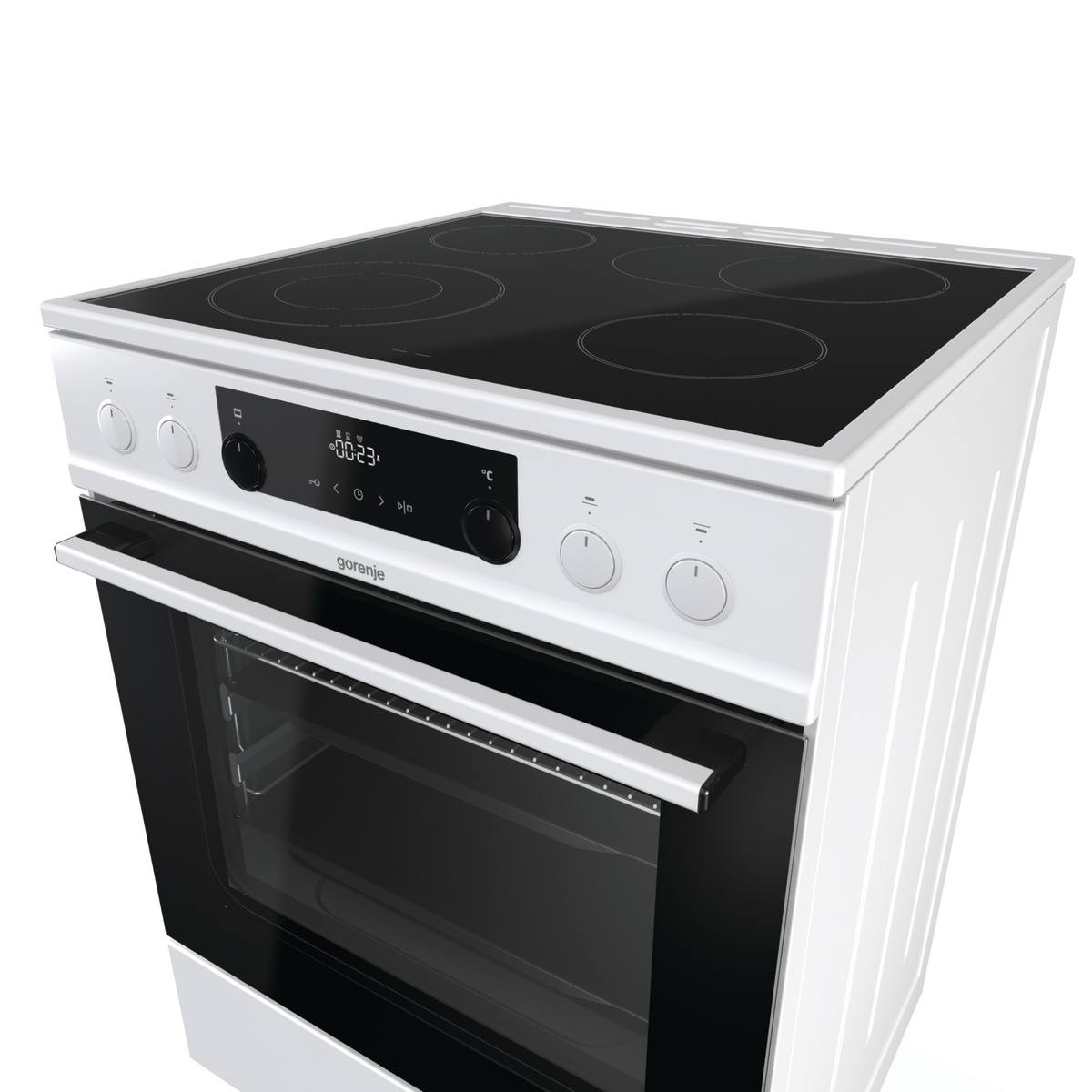 Gorenje ECS6350WPA Freestanding cooker Electric Ceramic hob Black, White – image 4