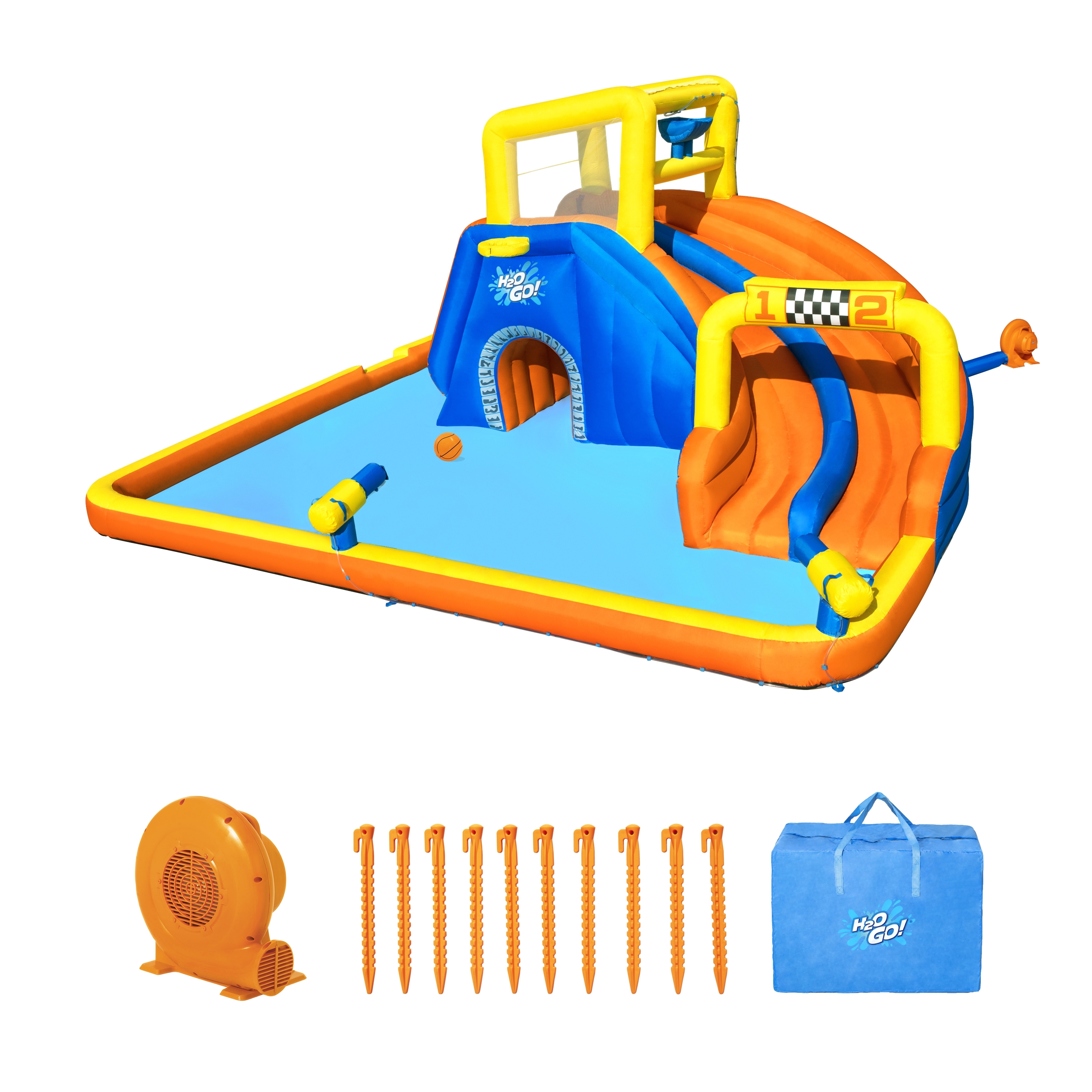 صورة مركز اللعب المائي القابل للنفخ H2OGO!® Super Speedway™ 2.65 متر