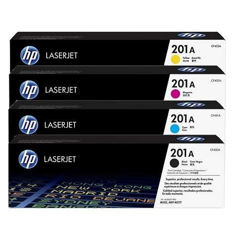 HP 201A BCMY Original LaserJet Toner Cartridges
