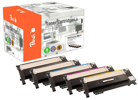 Peach 112148 toner cartridge 5 pc(s) Compatible Black, Cyan, Magenta, Yellow
