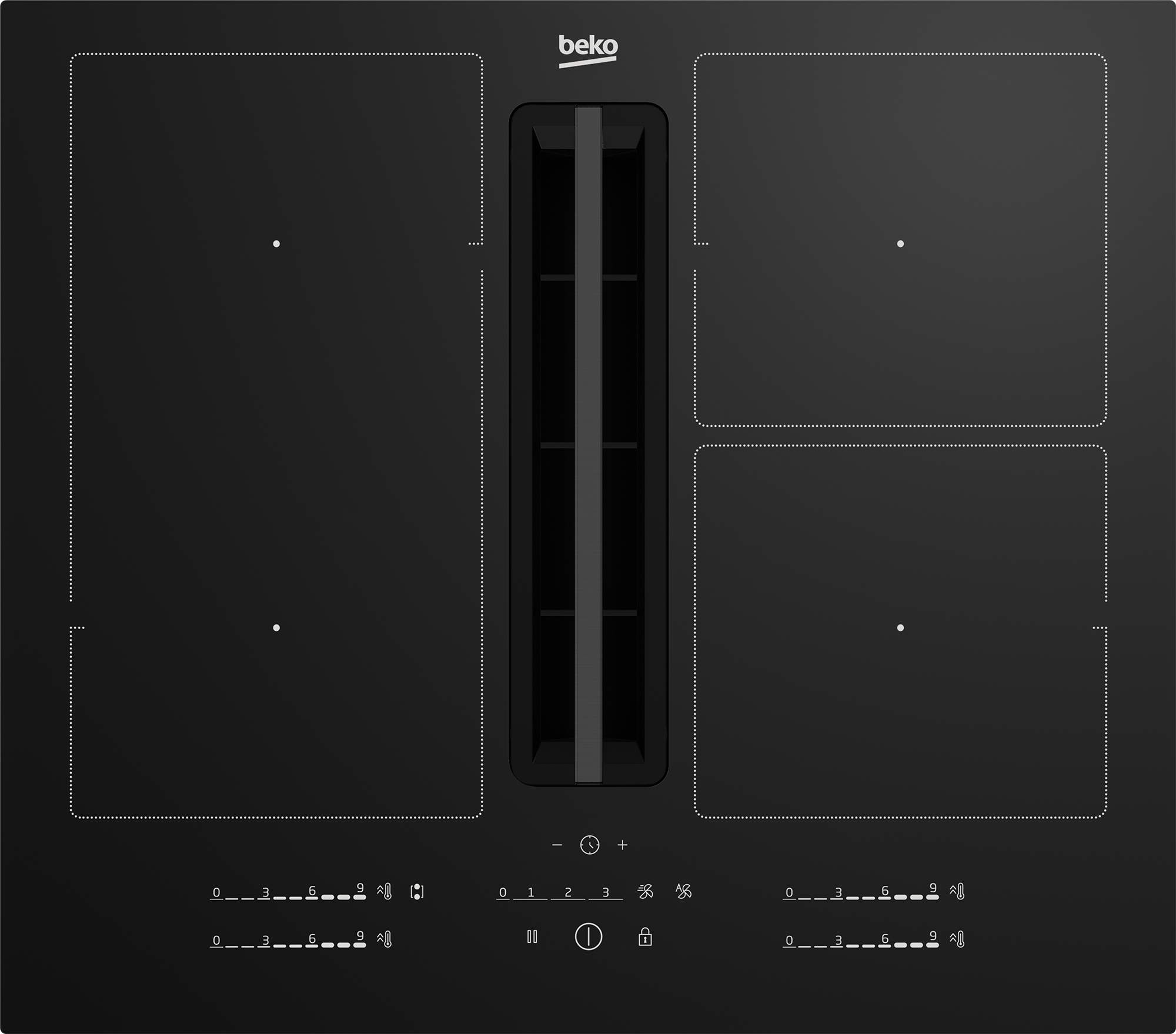Beko HIXI64700UF hob Black Built-in – image 1