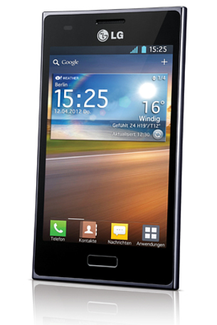 LG Optimus L5 10.2 cm (4") Single SIM Android 4.0 3G Micro-USB B 0.5 GB 3 GB 1540 mAh Black – image 1