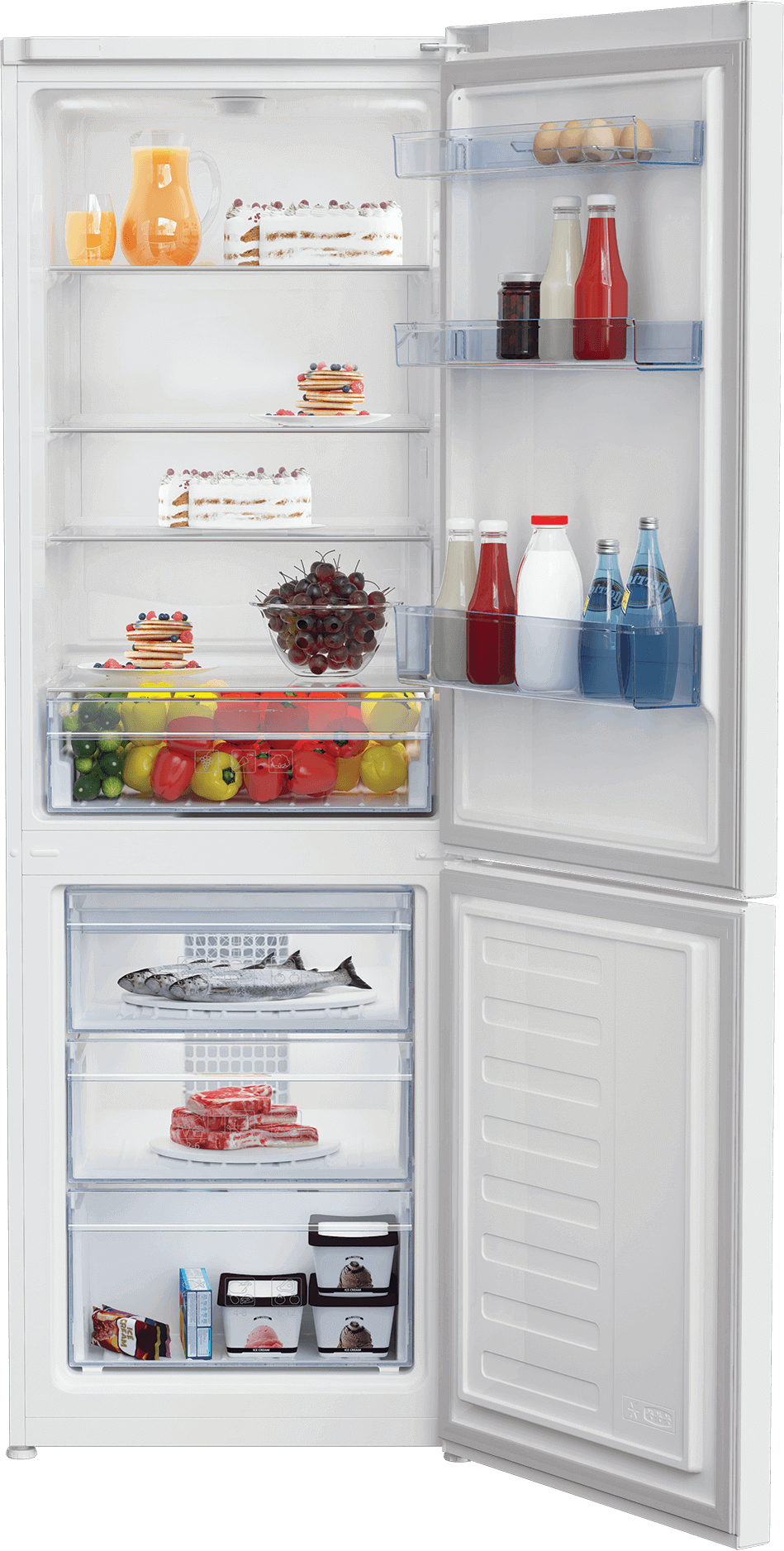Beko RCHE365K20W fridge-freezer Freestanding – image 3