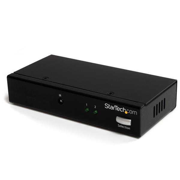 StarTech.com 2 Port DisplayPort Video Switch with Audio & IR Remote Control – image 1