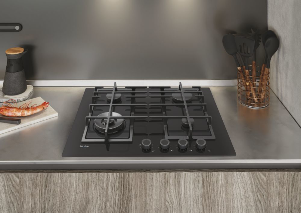 Haier Series 2 TD0038118 hob Black Gas 4 zone(s) – image 5