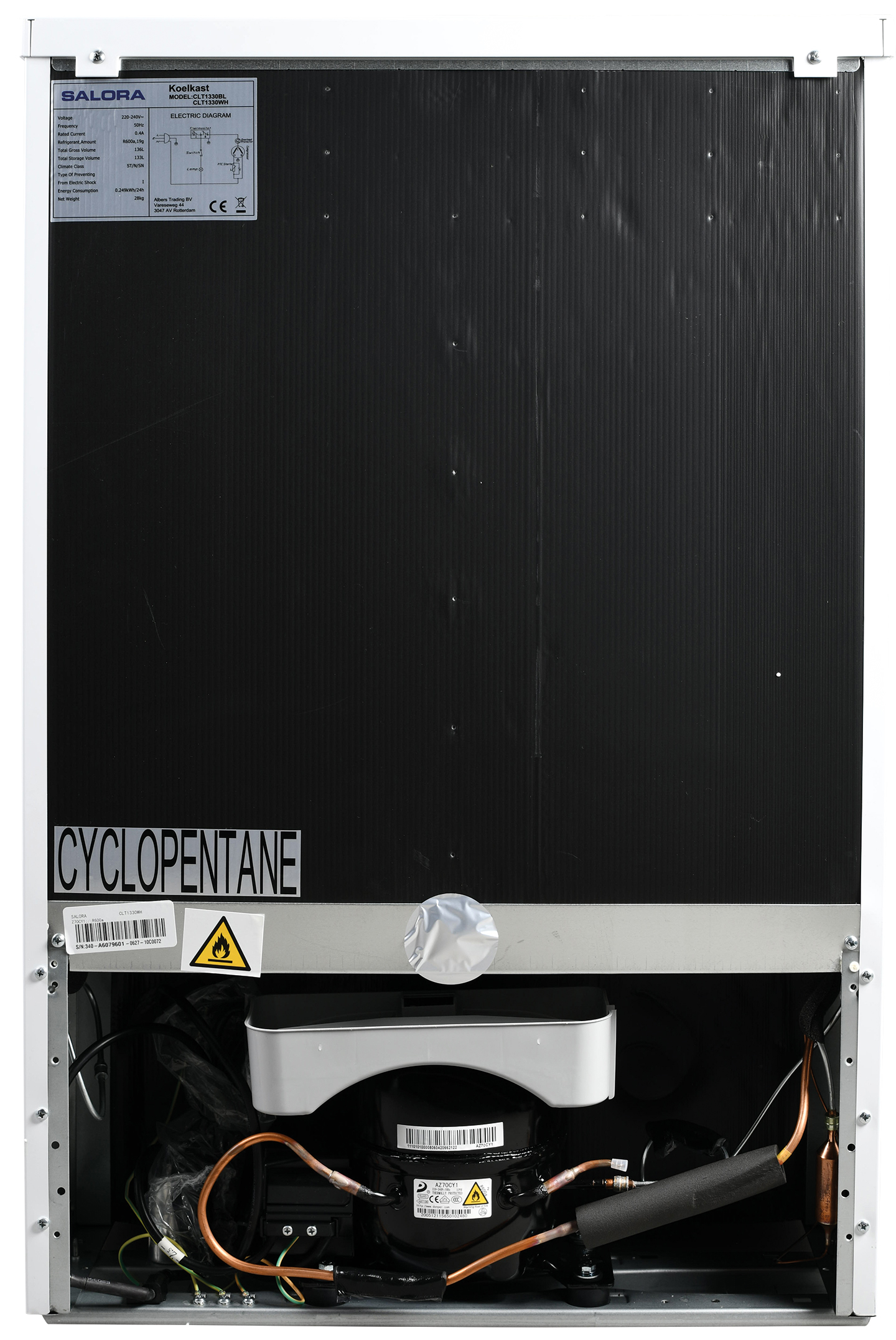 Salora CLT1330WH fridge Freestanding – image 6