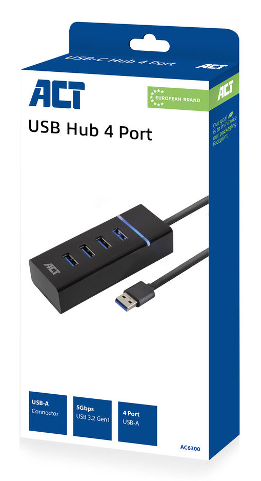 ACT USB hub 3.0 4 port USB-A – image 3