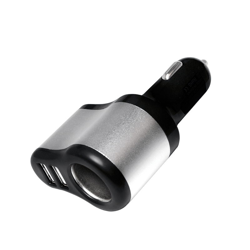 LogiLink 3 in 1 Universal Charger with 2x USB and 1x Cigarette Socket – image 1