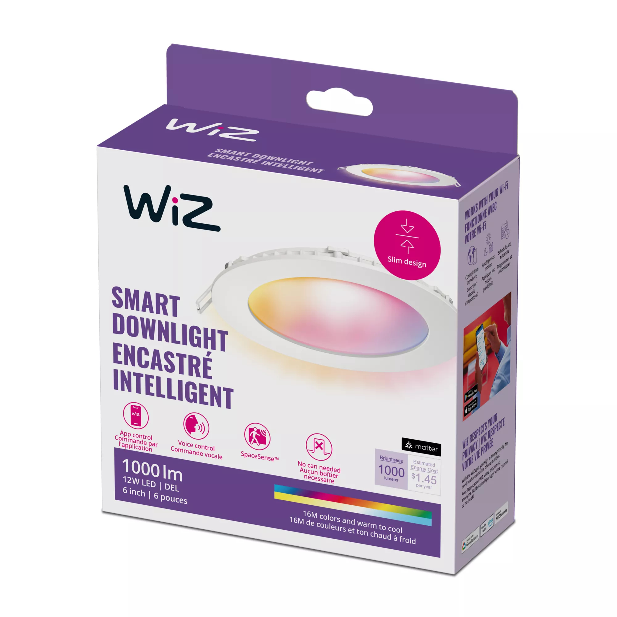 WiZ 046677604721 smart lighting Smart lighting spot Wi-Fi/Bluetooth – image 3