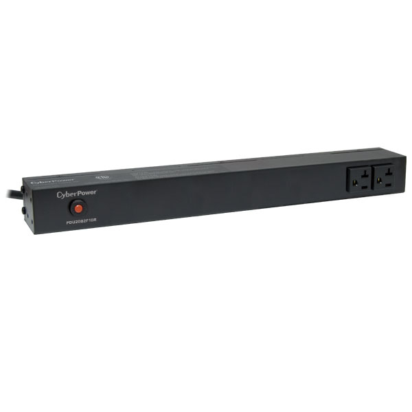 CyberPower PDU20B2F10R power distribution unit (PDU) 12 AC outlet(s) 0U Black – image 1