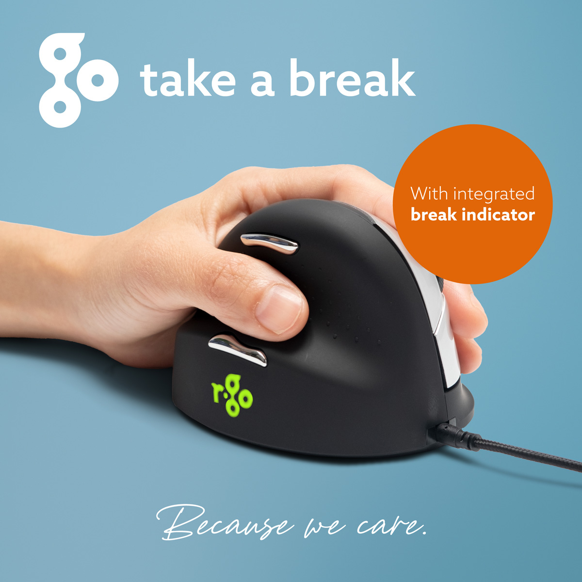 R-Go Tools Ergonomic mouse R-Go HE Break with break software, large (hand size ≥ – image 9