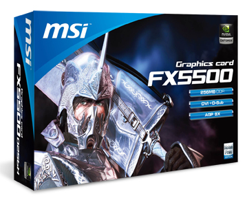 MSI FX5500-D256H graphics card NVIDIA GeForce FX 5500 – image 2
