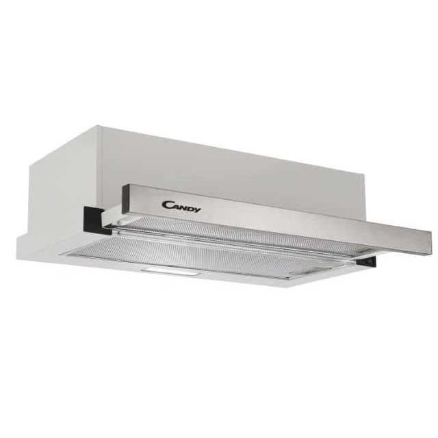 Candy CBT6130/3X cooker hood Semi built-in (pull out) Silver 157.8 m³/h – image 1