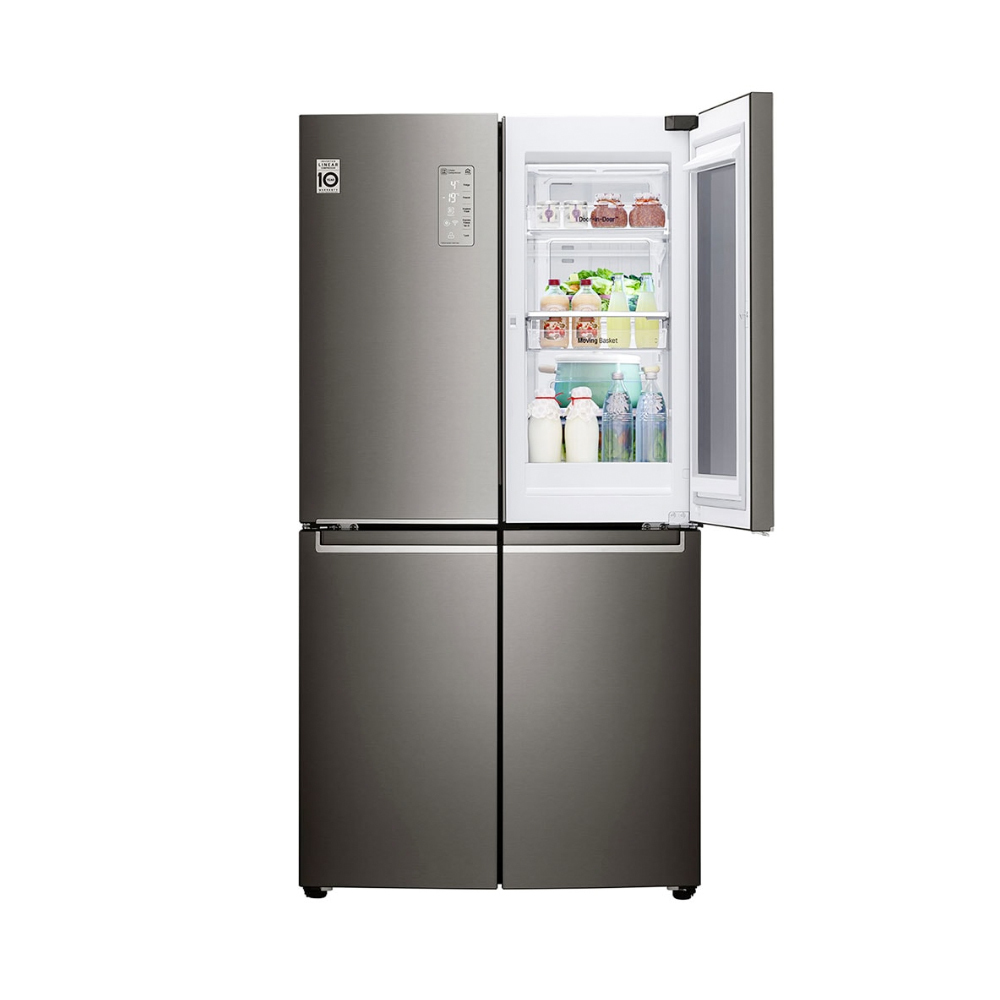 LG GR-Q31FMKHL.ASBPLTK side-by-side refrigerator Freestanding Metallic – image 4
