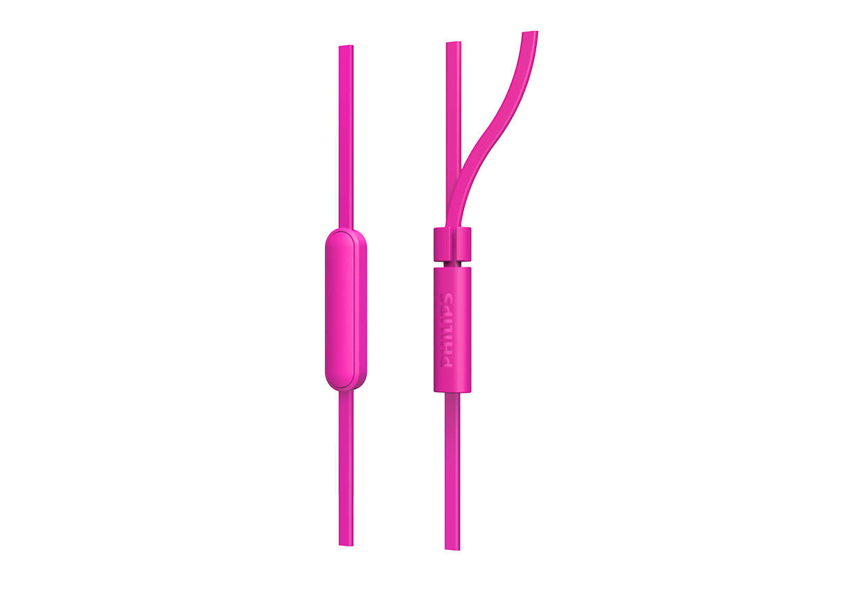 Philips TAE1105PK/00 headphones/headset Wired In-ear Calls/Music Pink – image 3