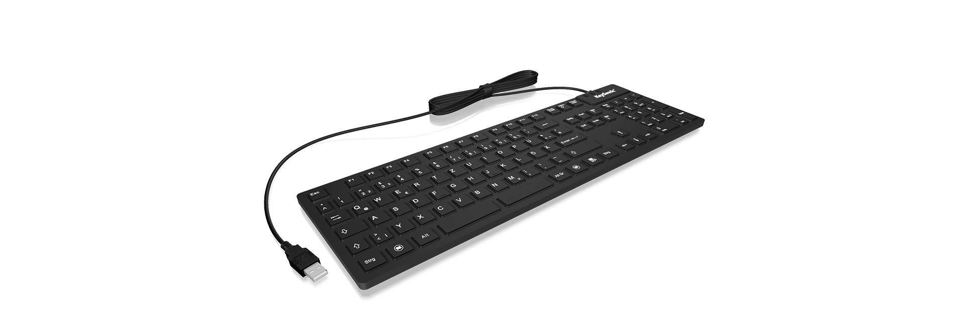 ICY BOX KSK-8030IN keyboard Industrial USB QWERTY UK English Black – image 1