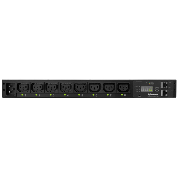 CyberPower PDU20SWHVIEC8FNET power distribution unit (PDU) 8 AC outlet(s) 1U Black – image 3