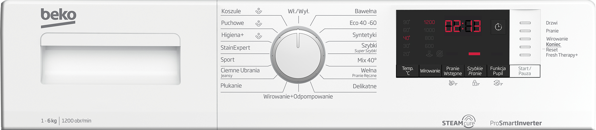 Beko WUE6612WWE washing machine Front-load – image 5