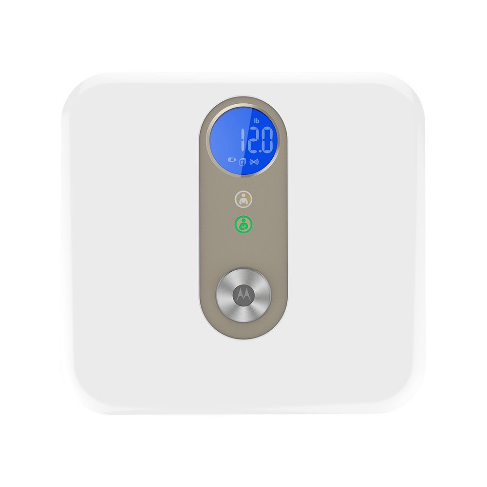 Motorola MBP84SN personal scale Gold, White Electronic personal scale