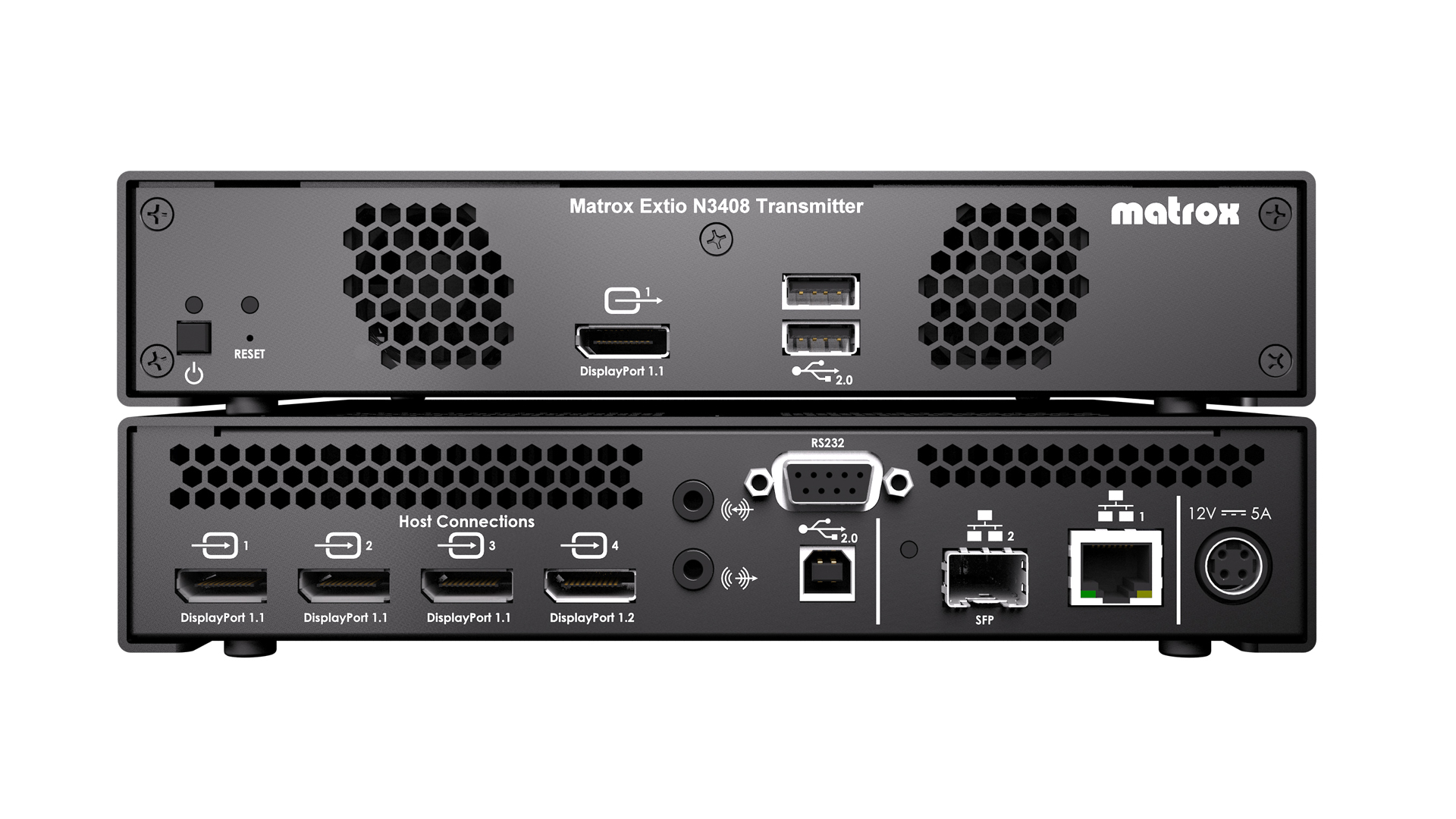 Matrox Extio N3408 KVM-förlängare Transmitter