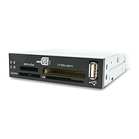 StarTech.com 5.25"/3.5" Bay 13-in-1 Flash Card Reader & Writer (Black)